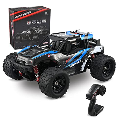 SMAUTOP 1:18 Ferngesteuertes Auto,RC Auto 50 km/h 2,4GHz Funkfernsteuerung Monster Truck Buggy,2 Batterie