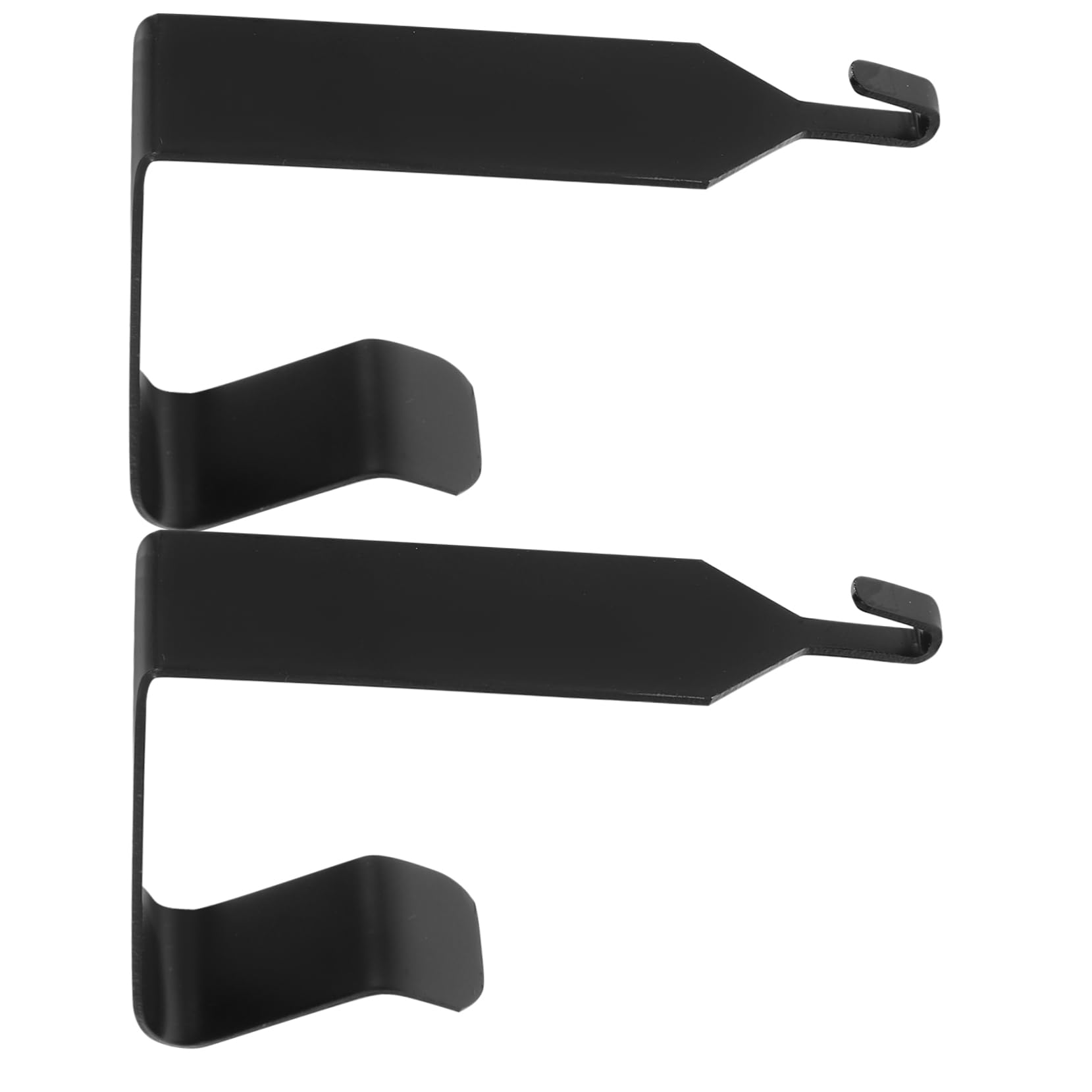 OSOLADY 2pcs Coat Hook Black Iron Door Towel Rack Bathroom Hooks for Towels Hangers