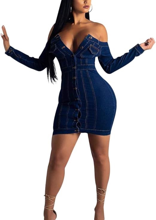 denim bodycon