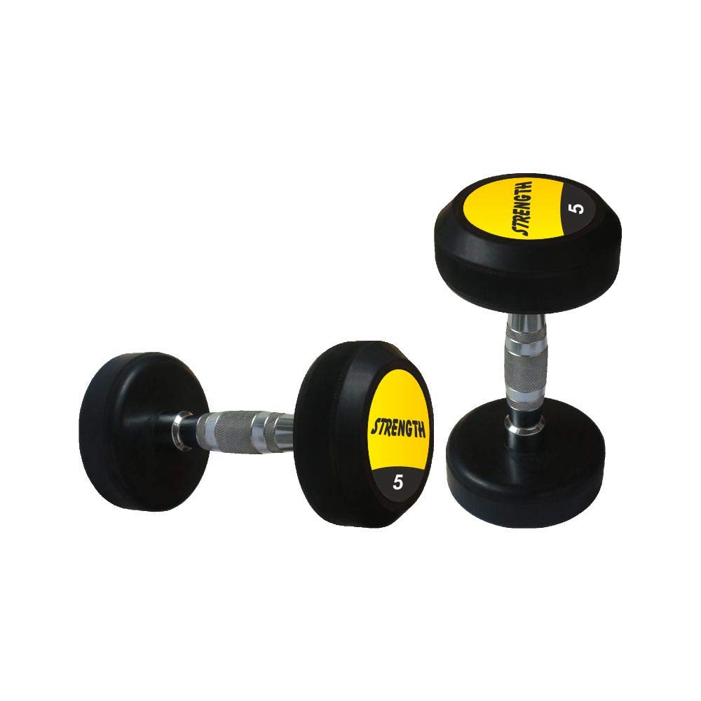 Koxtons Strength Rubber Dumbell 5 Kg(Pair of 2), Premium Round Shape Dumbell, Black Colour (B08R9WY9SV) Amazon Price History, Amazon Price Tracker