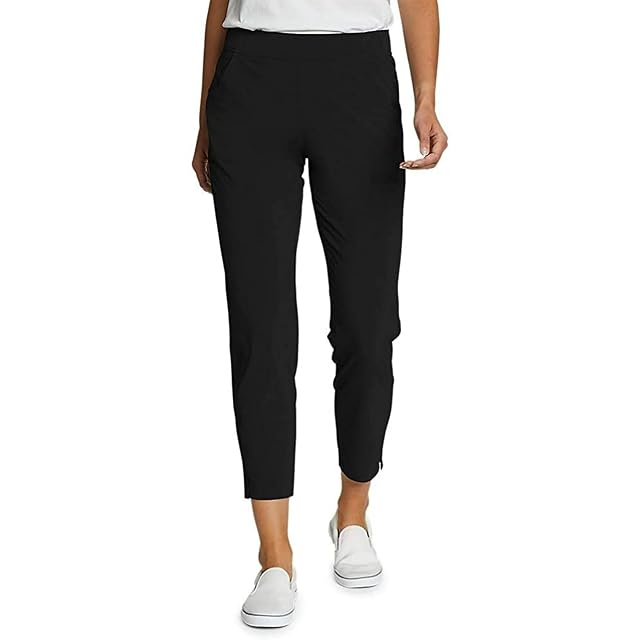Eddie Bauer Womens Traveler Ankle Pants Black X-Large