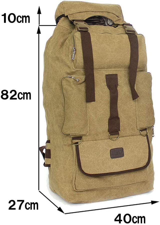Amazon.co.jp: 110L 大容量バックパック 帆布 超大型ザック 110 