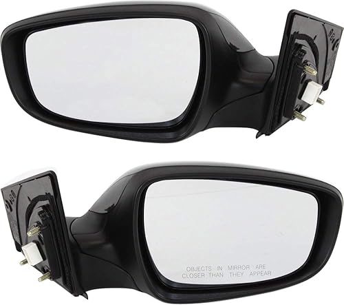 Kool Vue - Espejo eléctrico compatible con Hyundai Elantra 11-13 del lado derecho e izquierdo plegable manual con calefacción sedán construido en