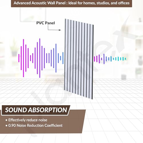 Image of Plantex PVC Wall Panel /Louvers Panel for Wall /3d Wall Panel for Interior Wall Decor /Eco-Friendly Fluted Panel for Wall /- Pack of 10, Covers - 100Sq. Ft (White and Black-12 Inch x 10 Ft)