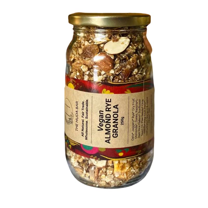 THE HUDA BAR Handmade Healthy Gourmet foods | Breakfast | Snacks Almond Rye Granola Vegan | 1 Kg (B0BZYTTXJV) Amazon Price History, Amazon Price Tracker