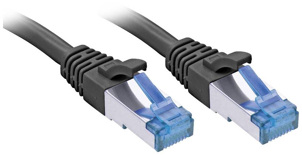 Lindy 47413 1.5 m Cat6 a S/FTP (S-STP) Black Network Cable – RJ-45 Network Cable (1.5 m, CAT6 A S/FTP (S-STP) RJ-45, Black)