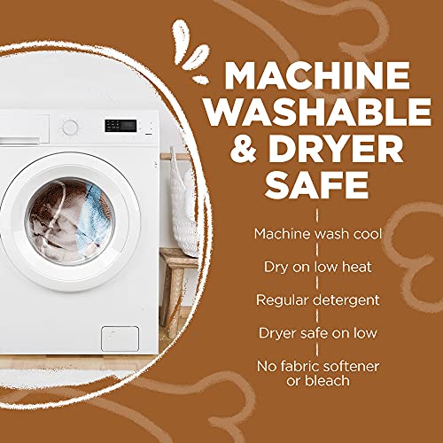 Soggy Doggy Slopmat Ultra-Absorbent Dog Door Mat For Food And Water, Microfiber Chenille Dog Mat For Muddy Paw And Messy Eater, Washable Indoor Mat For Sleeping And Eating, Caramel Brown/Oatmeal Bone #TOP5