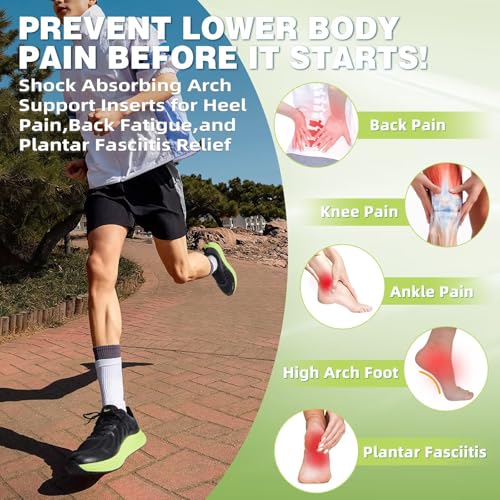 Men's Orthopedic Road Running Shoes: Comfortable Casual Arch Supports Plantar Fasciitis Orthotic Slip On/Off Sport Sneakers, Flat Feet High Arch Tennis Work Walking Shoes for Foot Heel and Pain Relief3