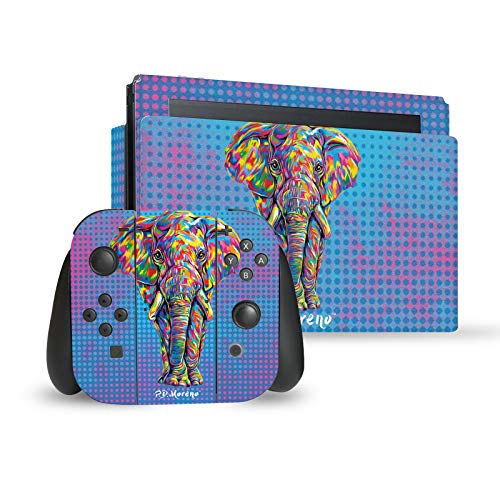 Vinyle Autocollant Nintendo Switch Éléphant Animaux II Anti-Rayure sans Bulle