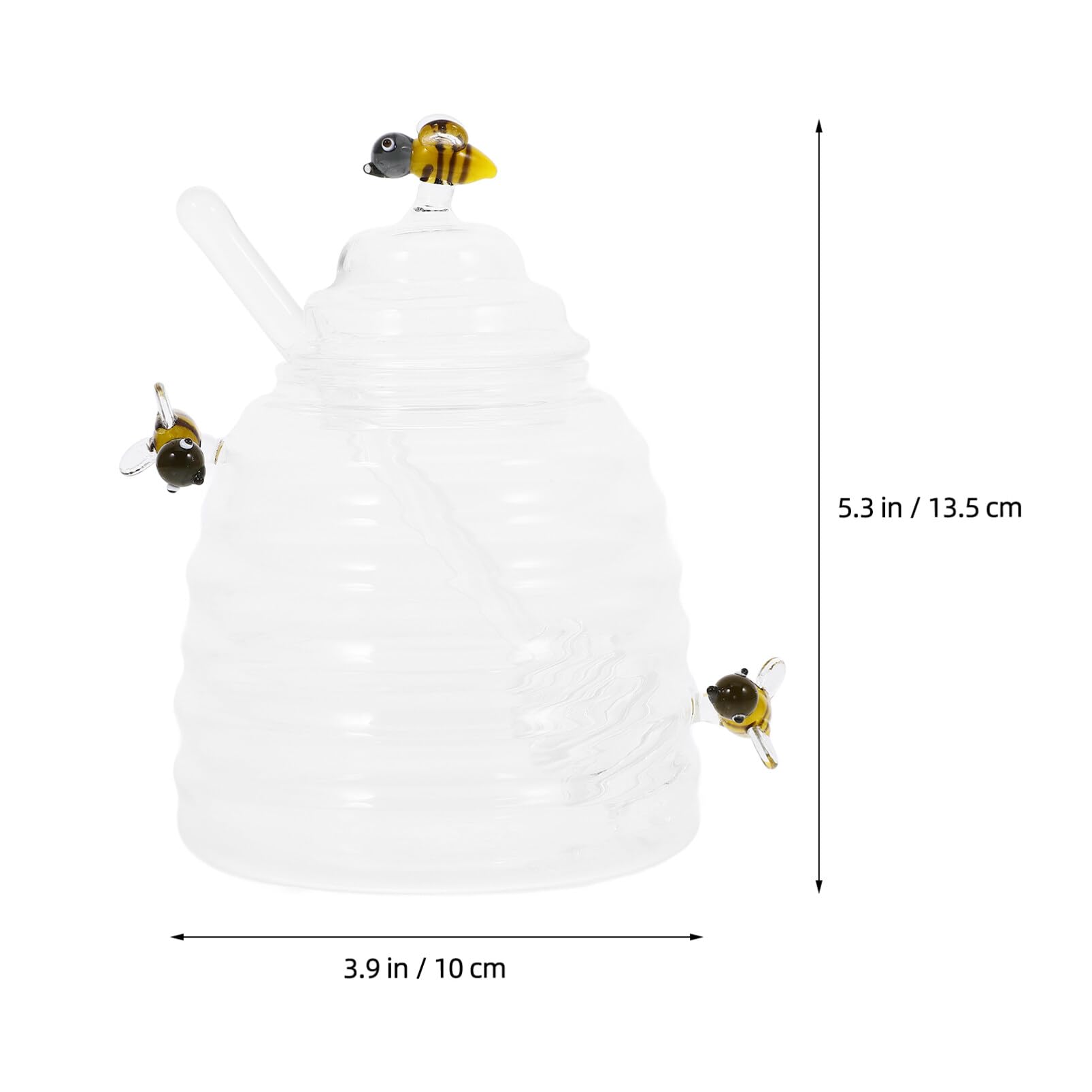 Pot U00e0 Miel En Verre Avec Bu00e2tonnets De Louche Et Couvercle Pour R Cipients Miel Pour La Cuisine