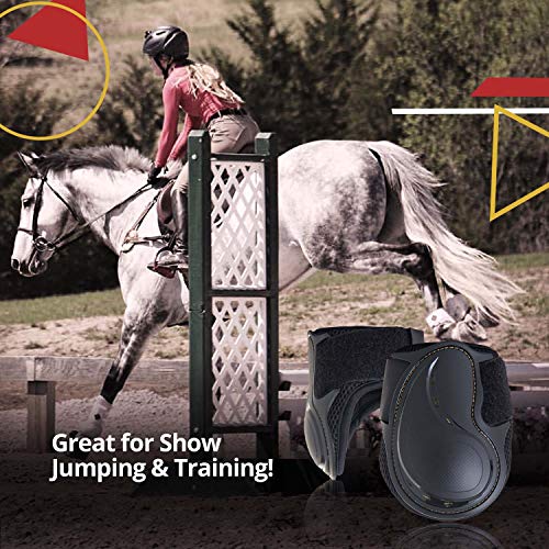 Kavallerie Fetlock Boots for Horses Pro-K 3D Air Mesh Horse Ankle Boots with Impact Resistant and Breathable Soft Padding for Horse Jumping & Training - Thumbnail 5