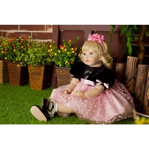Muñeca Reborn Bebé Niña 24 Pulgadas con Accesorios miniatura 2