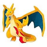glurak pokemon go moveset  zhongjiany 9 Zoll Dragon Plüschpuppe Super Fire Dragon Plüsch Tier gefüllte Puppe Spielzeug für Kinder(Yellow)