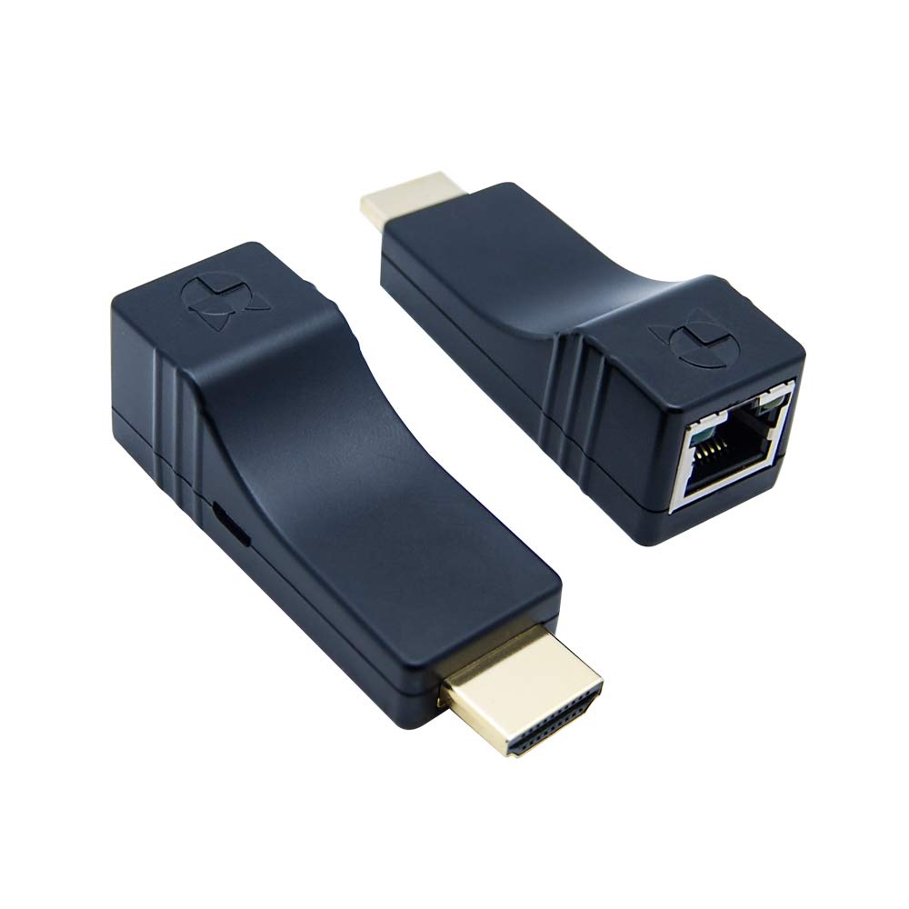 262ft HDMI Extender Over Single CAT5e/CAT6 Ethernet Cable, Up to 262ft/80m at 1080p@60Hz, HDCP 2.2 Compliant, EDID Management, No Separate HDMI Cable Needed, Transmitter and Receiver Kit