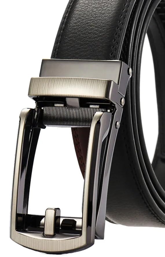 Men Automatic Buckle Belt with Smooth Adjustment for Casual Style3
