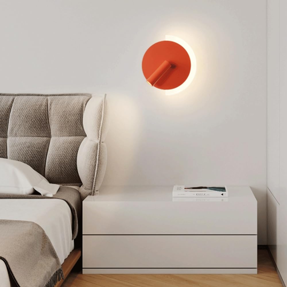 Lámpara de pared giratoria LED con diseño de arte de hierro para iluminar y orientar la luz
