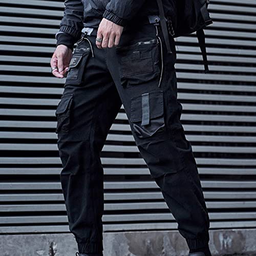 XYXIONGMAO Multi-Pocket Loose Overalls Casual Functional Trousers Cargo Joggers Techwear Harem Hip Hop Pants for Men2