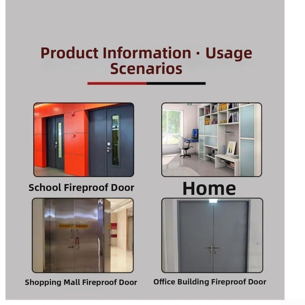 Allarme magnetico per porta metallica con suono da 100 dB e luce lampeggiante per sicurezza antincendio in scuole, uffici e edifici commerciali
