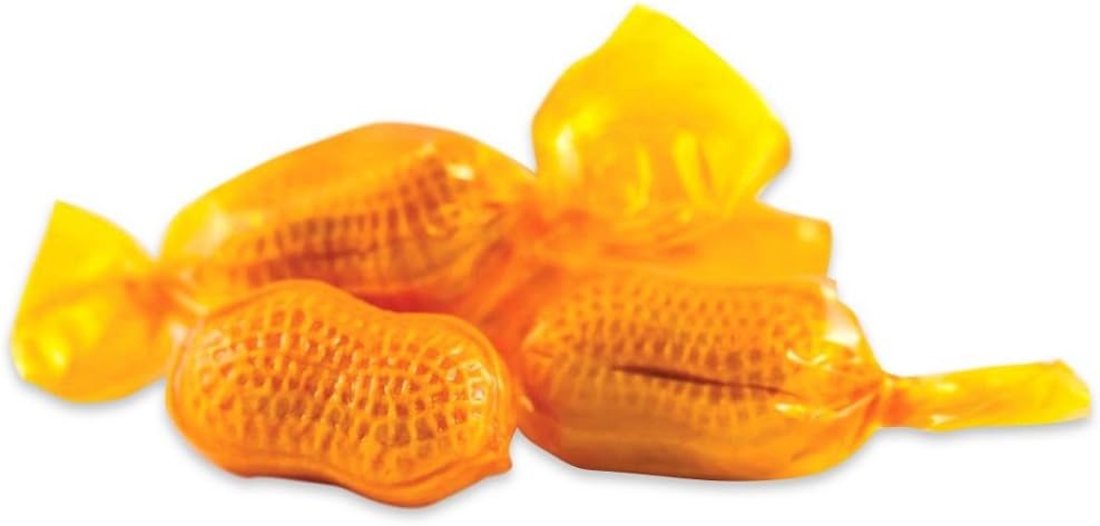 Atkinson Orange Old Fashioned Honeycombed Peanuts Candy Bag, Peanut Butter, 15 Ounce