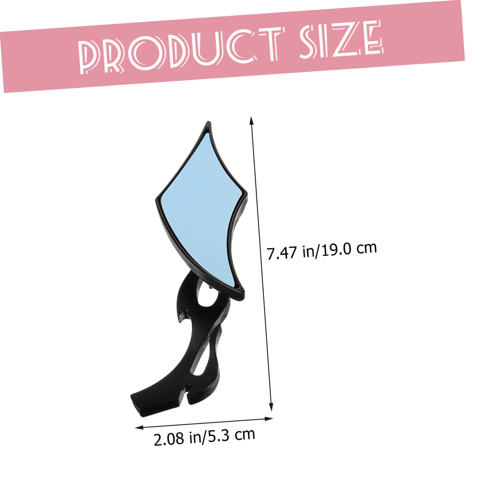 TOPBATHY Rétroviseurs de Guidon pour Vélo Électrique et Bicyclette, 2 Pièces, Noir, Abs et Verre, Robustes, Installation Facile