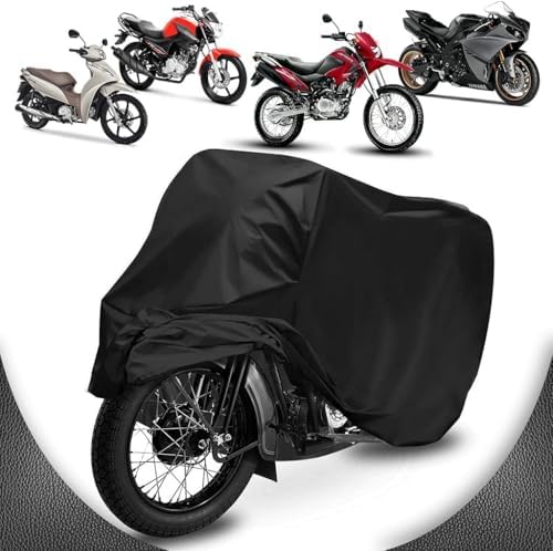Capa de Cobrir Moto em Couro 100% Forrada Anti Risco Impermeável ...