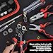 Stained Glass Tools Glass Cutting Tool Kit Glass Cutter 2-20MM 8 Inch Tile Nippers Glass Running Pliers with Curved Jaws 6 Inch Breaker Grozer Pliers Perfect for Stained Glass Tiles Mosaic Cutting