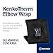 Nikken KenkoTherm - Elbow Wrap Large 1833 - Golf, Tennis, Gym Support Band for Men and Women - Contoured Fit, Sports and Hand Washable