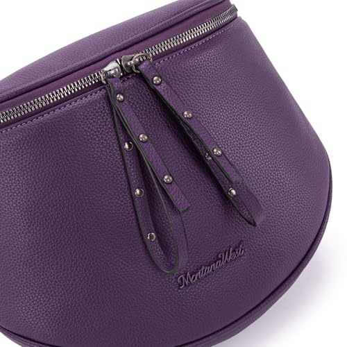 Image of Montana West Crossbody Bag for Women, Large Bum Bag Purse Soft Vegan Leather Travel Fanny Pack with Coin Purse