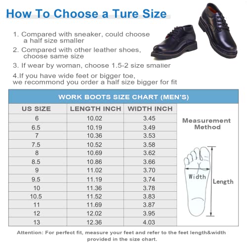 Oxford Men's Slip Resistant Durability Fashion Breathable Work Shoe H82102D(8.5) #TOP4