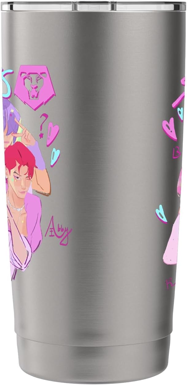 KPop Demon Hunters Saja Boys Heartthrob Officially Licensed Stainless Steel Insulated Tumbler image 2