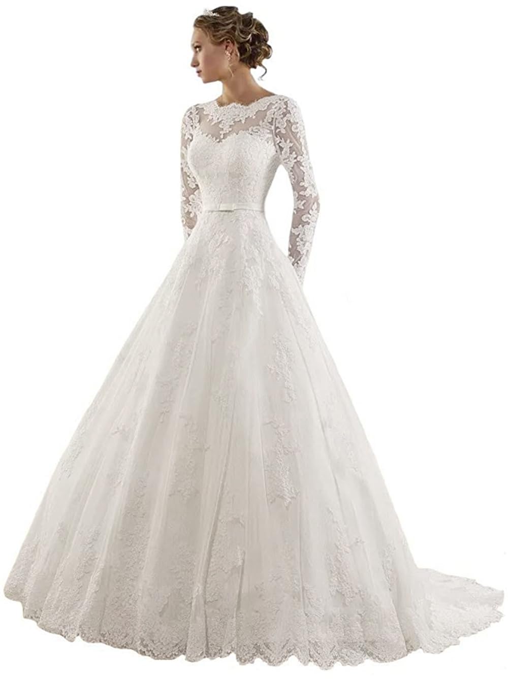 Fanciest Lace Wedding Dress