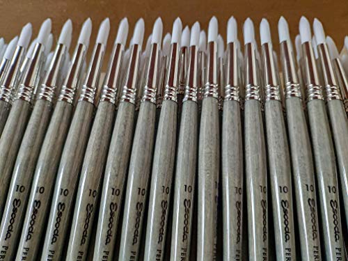 Image of Escoda | Watercolour | Artist Set Julia Barminova | Size 6,1 /4,12 | 3 Brushes | Synthetic White Toray + Tendo | Round Pointed + Dagger Striper + Round mop