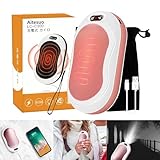 【2024新型・寒さ対策】Aitesuo 充電式カイロ 両面 10秒急速発熱 3階段温度調節 電気カイロ モバイルバッテリー機能 懐中電灯機能 大容量 10000mAh 10時間連続発熱 小型 超軽量 持ち運びやすい PSE認証済 5V/2A急速充電 通勤 通学 旅行 出張 贈り物 (ピンク)