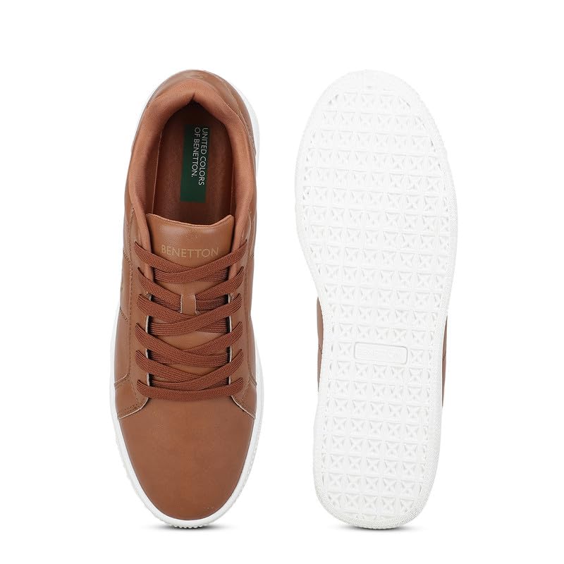 Image of United Colors of Benetton Mens United Colors of Benetton Solid Lace-up Basic Knot Sneakers Sneaker