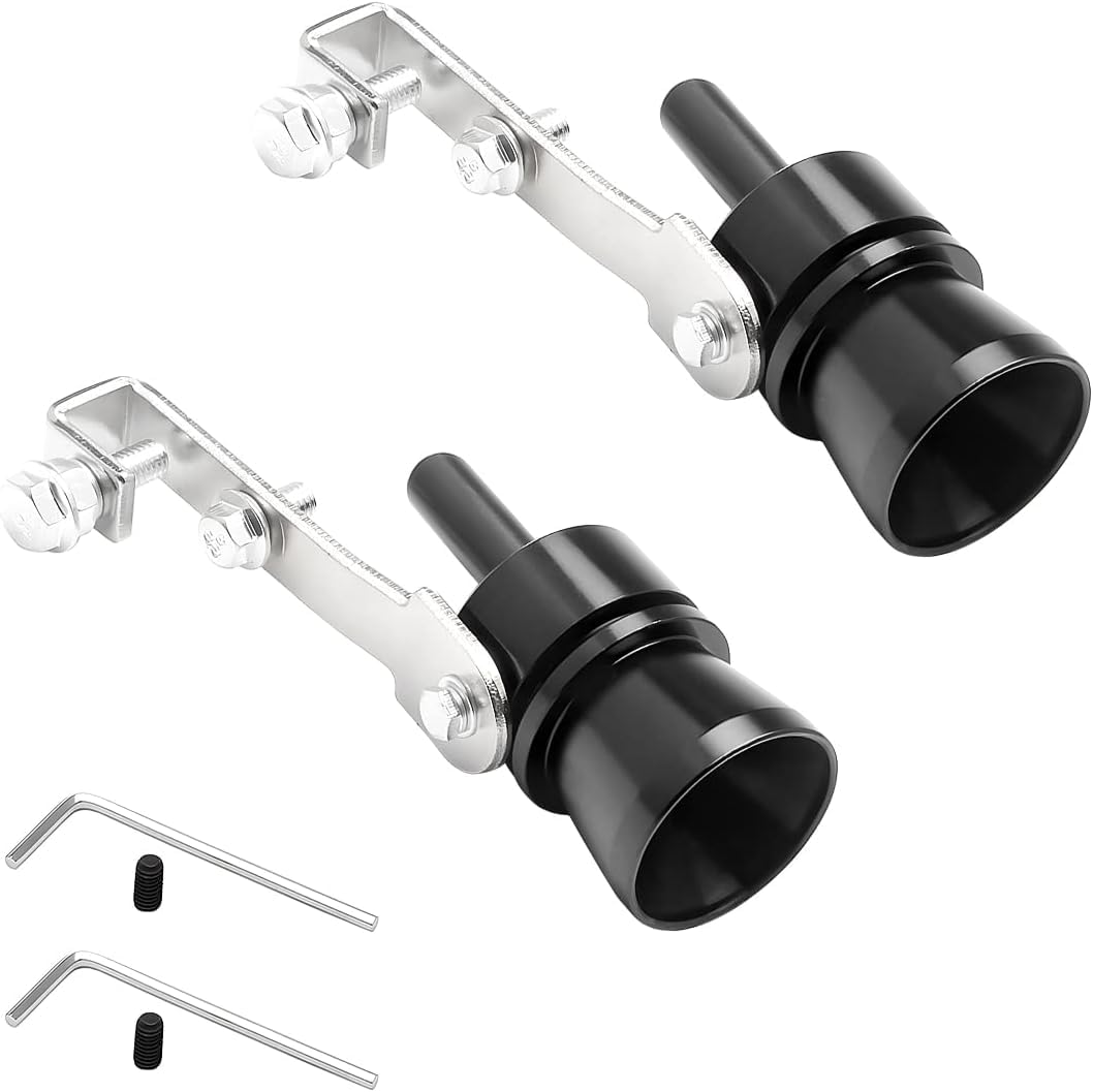 QIZUN 2 Pcs Exhaust Sound Simulator for Lexus RZ 450e / RZ 300e, Exhaust Sound Booster, Exhaust Sound Enhancer for Vehicles, Turbo Whistle Simulator,Black