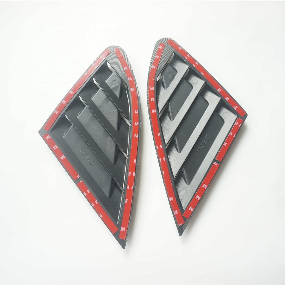 New 2pcs Racing Rear Quarter Window Louvers for Chevy Malibu 2011-2015 (Carbon Fiber Style)