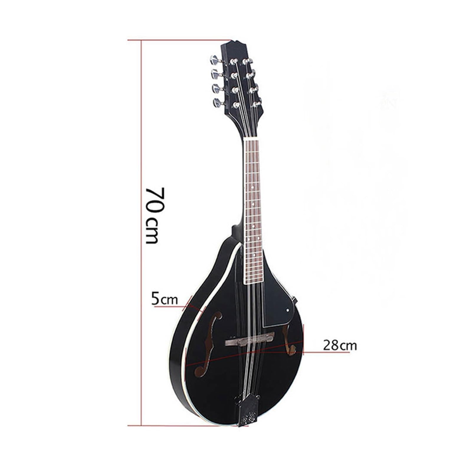 Mandoline Instrument 8-saitiges Mandolineninstrument Klavier Anfänger Übungsmandoline Professioneller Leistungstyp Mit Instrumentenzubehör