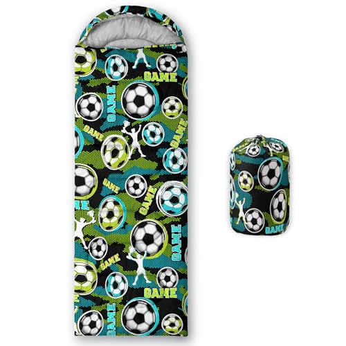 Image of QOOMO Camping Sleeping Bags,3 Season Warm & Cool Weather,Lightweight,Waterproof Sleeping Bags for Adults & Kids,Traveling,and Outdoors,Camping Gear Equipment