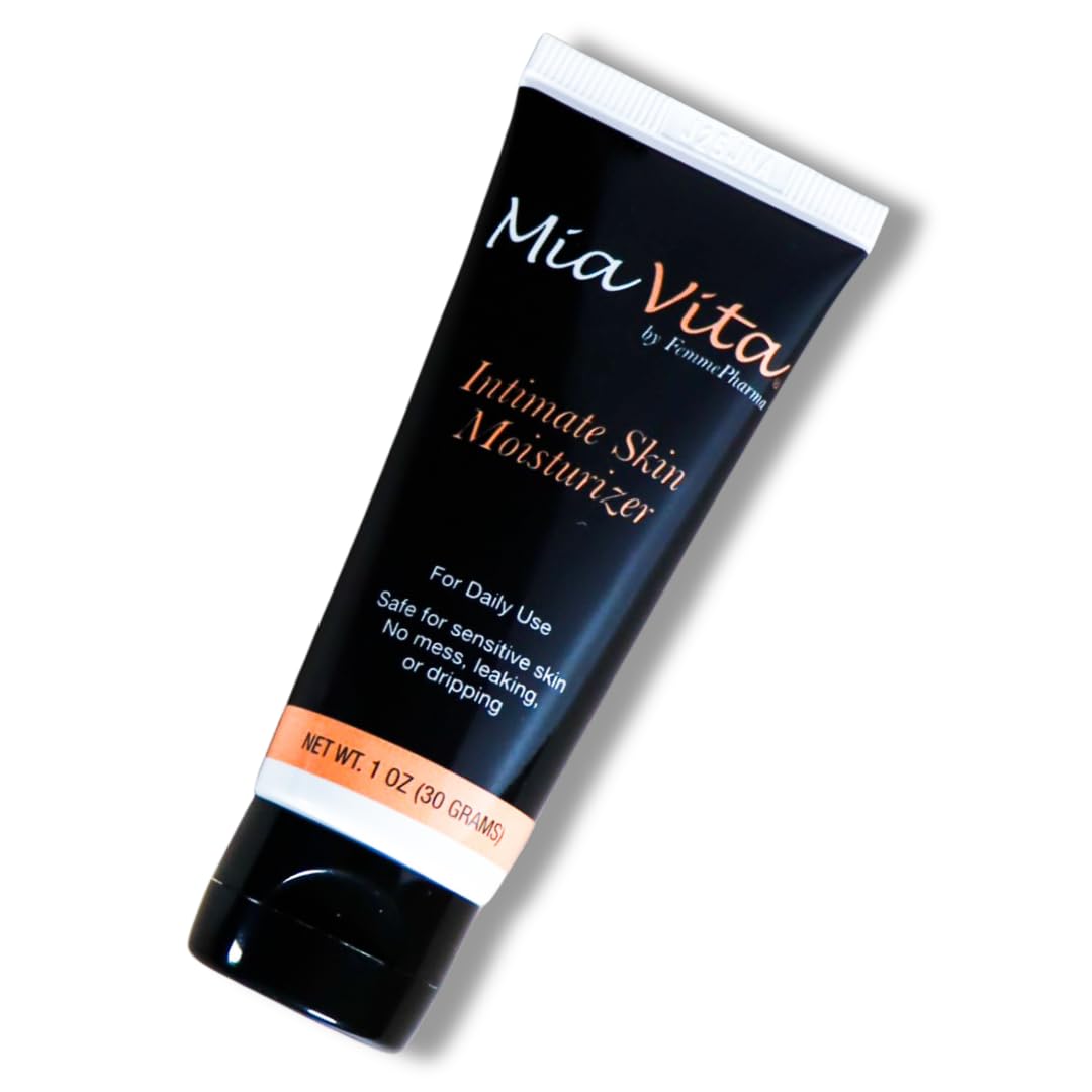 FEMMEPHARMA Mia Vita Intimate Skin Moisturizer Tube Women's Preferred Premium Hygiene Products Feminine Vulvar & Vaginal Dryness and Burning, 1 oz