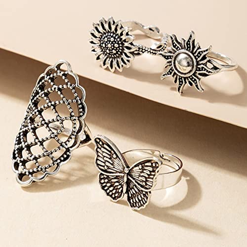 Contemporary Stackable Rings Set - Style 6