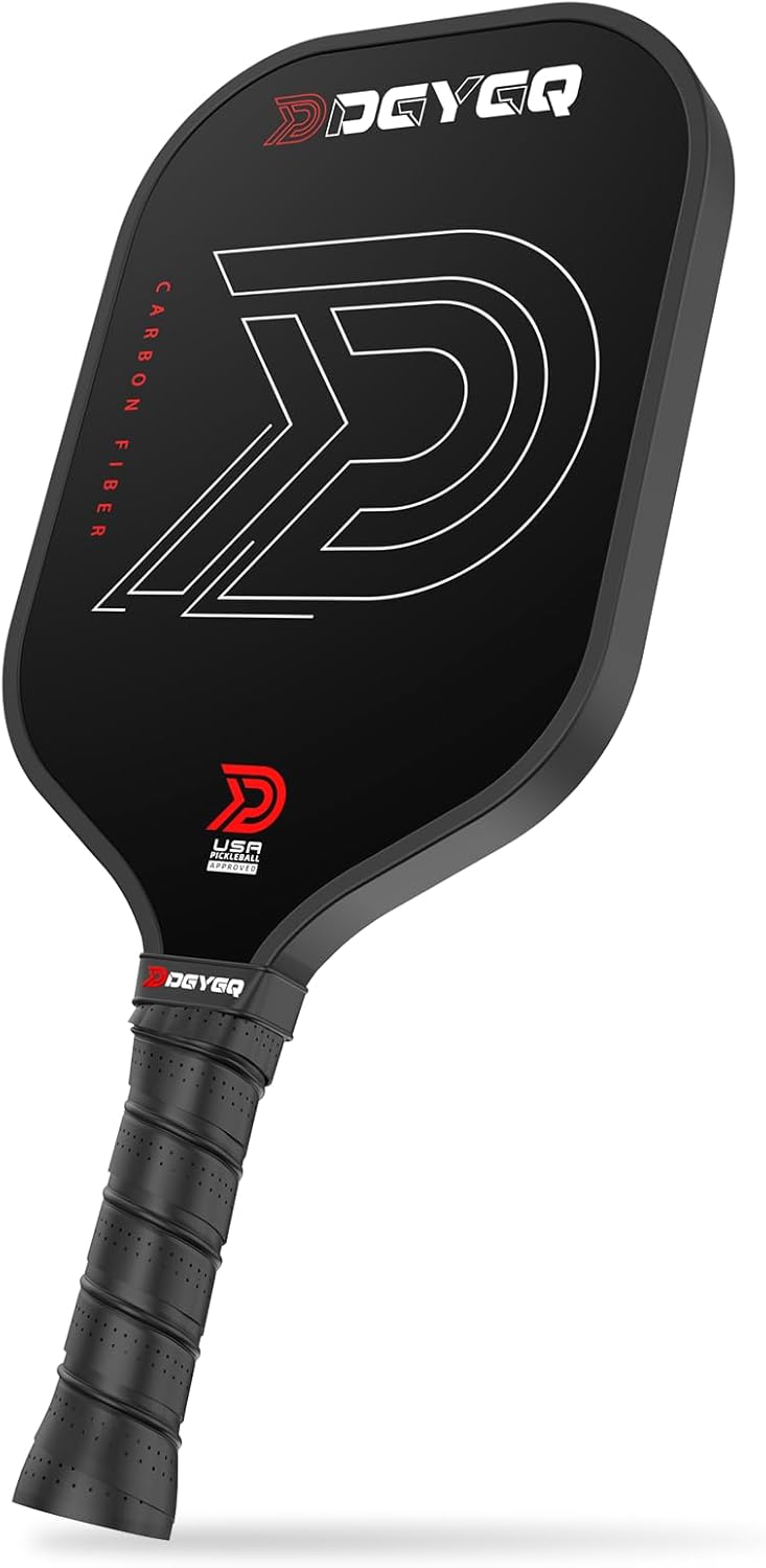 Pickleball Paddles - Professional Carbon Fiber Paddle with Honeycomb Core Pickleball Rackets - Lightweight Precision