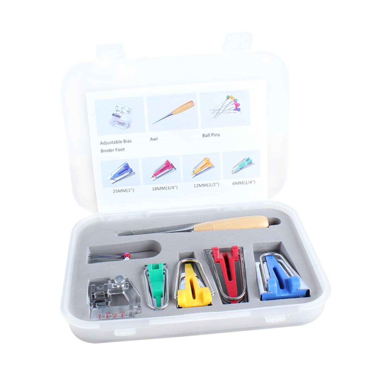 ULDIGI Sewing Machine Tool Kit Complete Tape Makers Binding Tool for Quilting Electric Sewing Machine Accessories a Set Quilting Tools