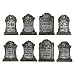 Beistle S01516AZ2 Tombstone Cutouts Multicolored