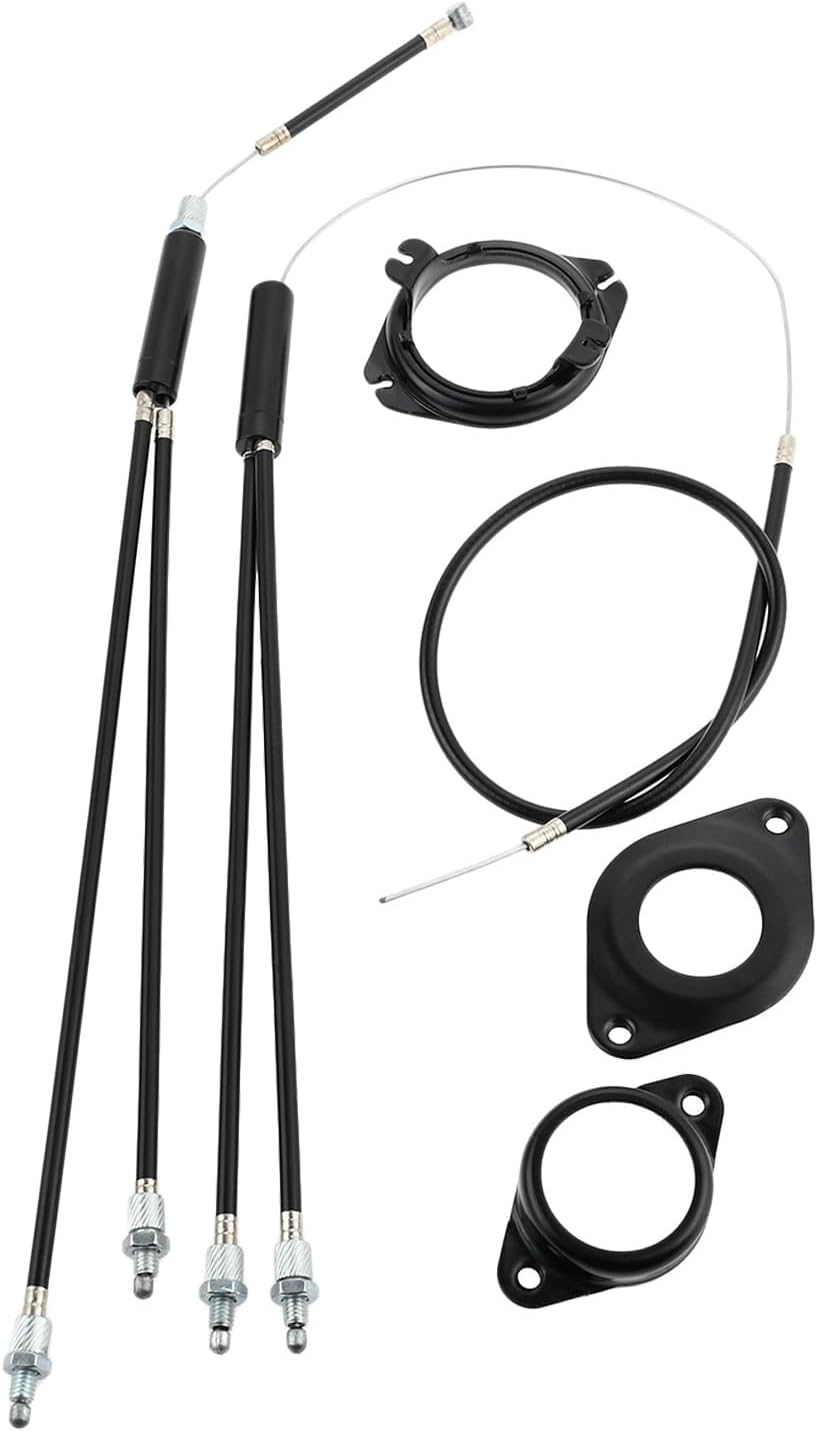 1 Set Black Bicycle Brake Line Set Cable Wire Kit PVC Stainless Steel Gyro Brake Cables For Gyro Systems 20 Inch Bikes Parts