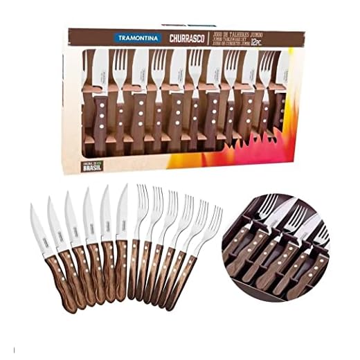 Jogo De Faca Talheres Churrasco Tramontina Jumbo 12pc