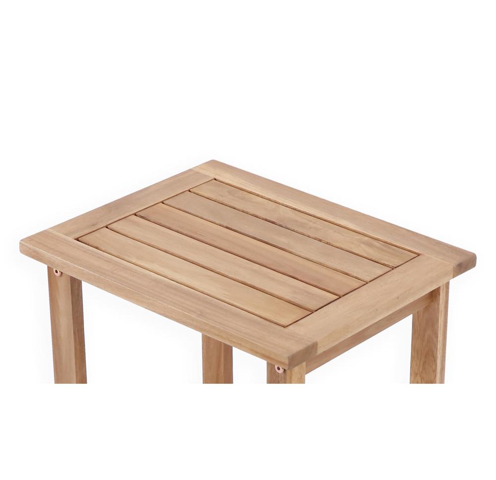 Amazon.com: VICTORY RELAX Solid Acacia Wood Side Table with 2-Tier