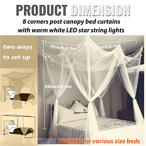 Toldo de cama con luces para crear un rincón de lectura mágico en casa 6