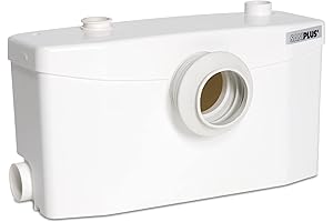 Saniplus Macerator Pump: 1/2 HP for Home and Business