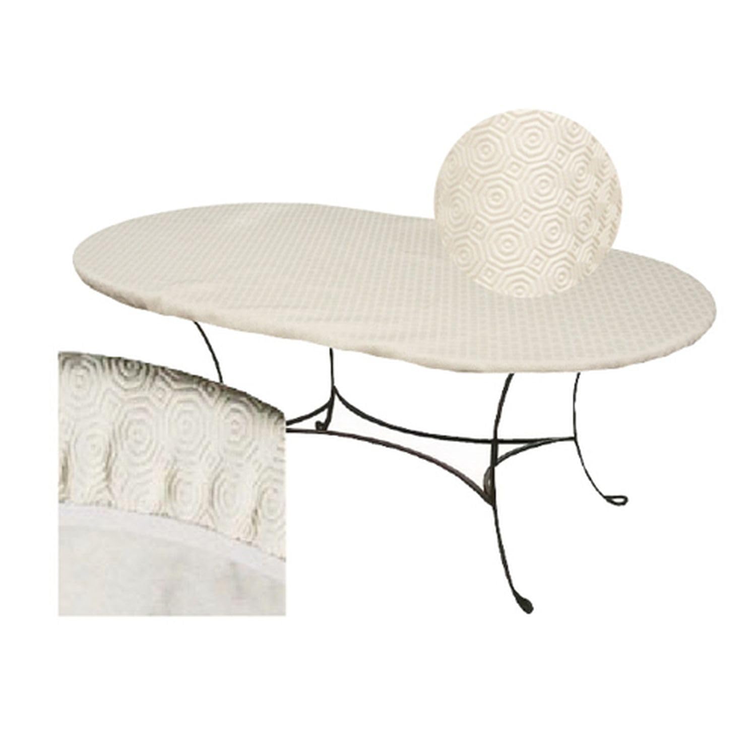 CPM sous-Nappe protège Table Ovale Basic - Largeur 125 x Longueur 165 cm