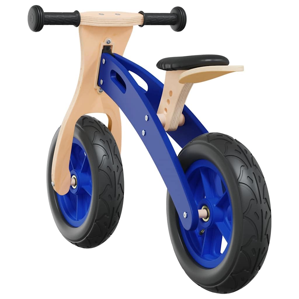 Kinder Laufrad aus Holz mit Luftreifen, höhenverstellbarer Sitz und Lenker, Lernlaufrad für Kleinkinder ab 3 Jahren, stabiles Balance Bike für draußen, Rot